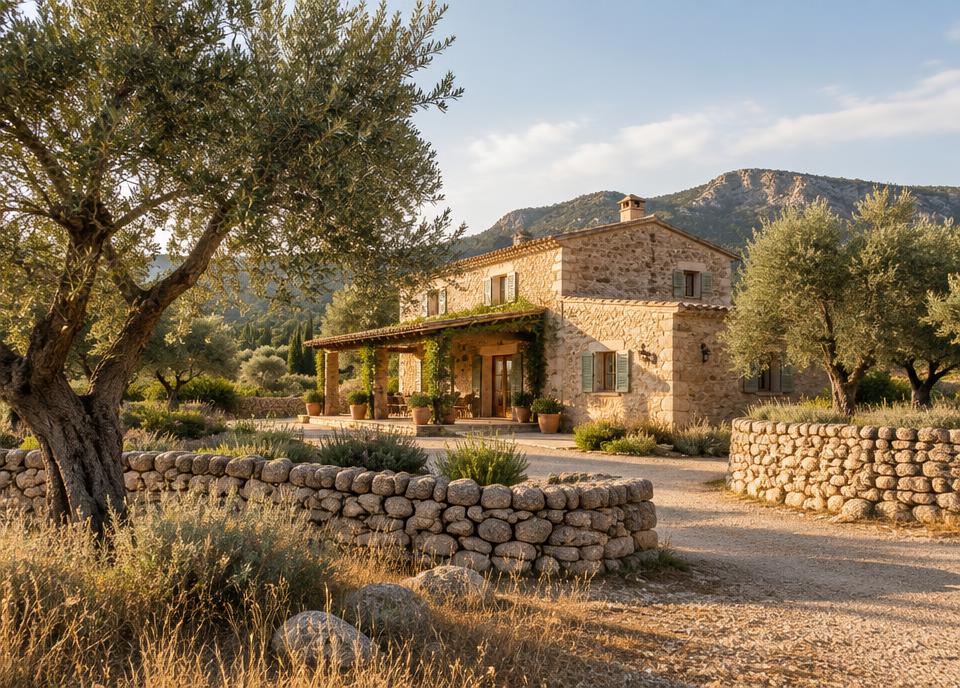 Finca entre olivos