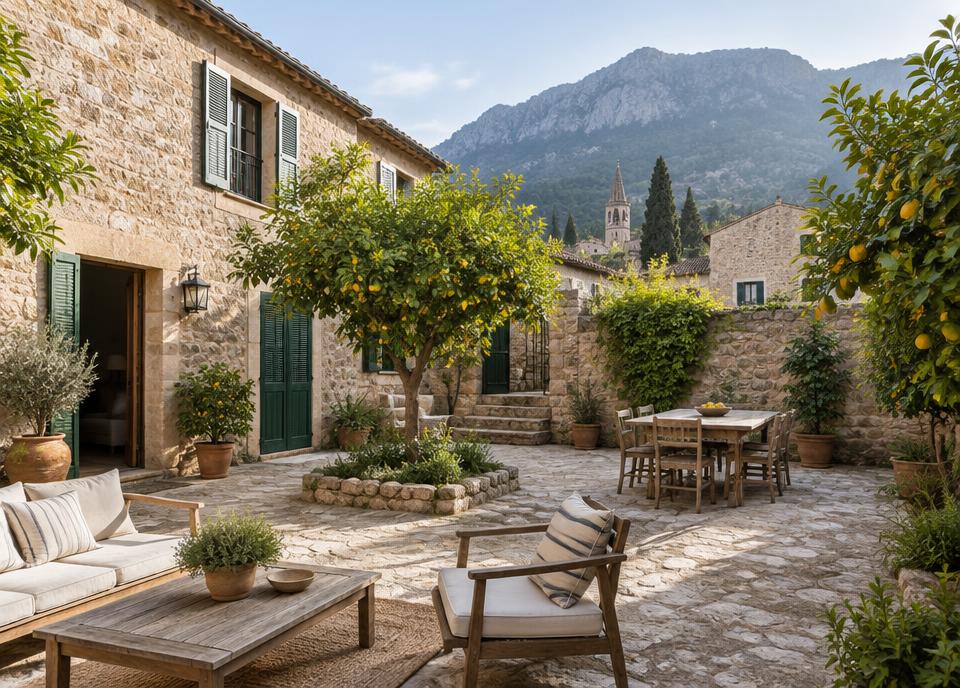 Casa de pueblo con patio